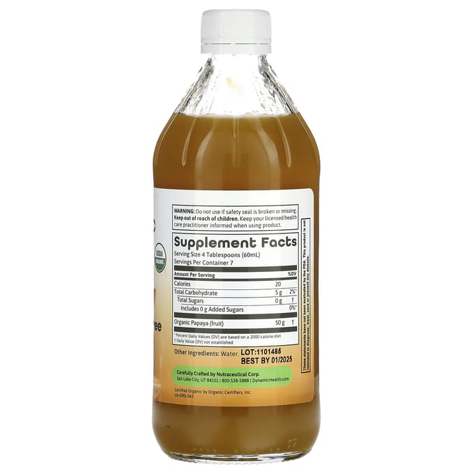 Dynamic Health, purée de papaye, 16 fl oz (473ml)