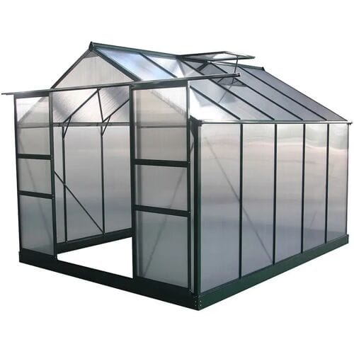 Habitat et jardin Tuinkas broeikas polycarbonaat "Dahlia" Groen dennengroen 7,67 m²