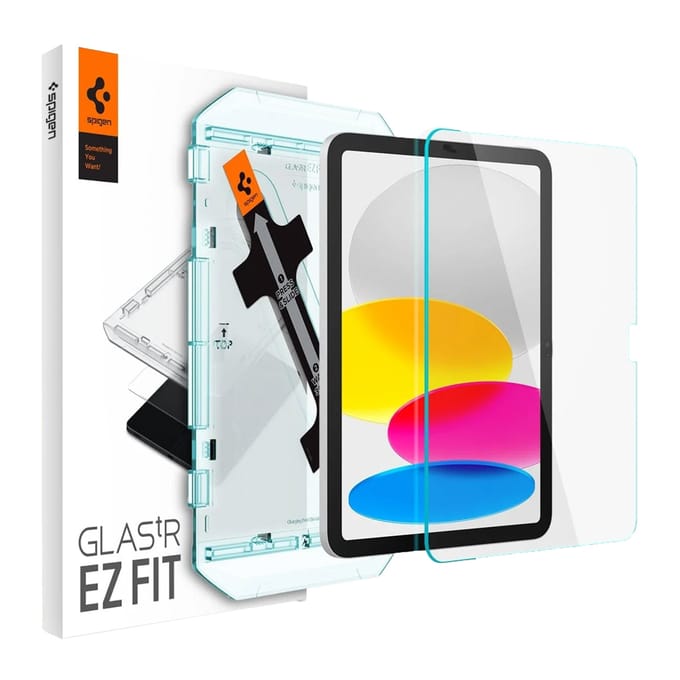 Spigen GLAStR EZ Fit Screenprotector + Applicator voor de Apple iPad 11 (2025) 11 inch A16 / iPad 10 (2022) 10.9 inch