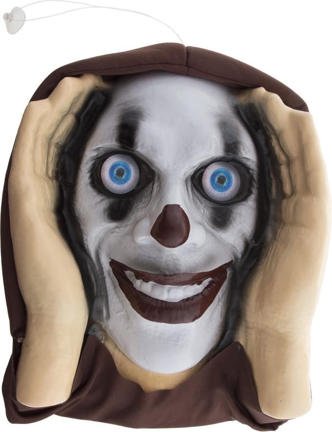 Halloween gluurder - scary peeper clown