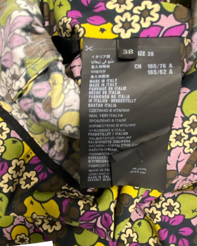 Prada Holliday & Brown bloemenjurk van veelkleurig polyester