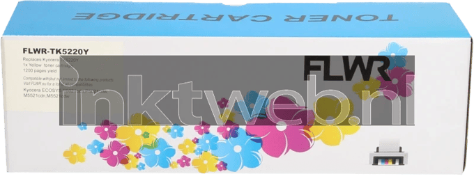 FLWR Kyocera Mita TK-5220 geel (Huismerk (compatible))