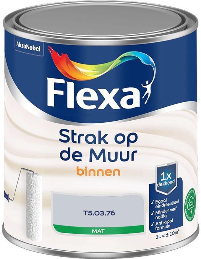 Flexa - Strak Op De Muur Binnen Mat - T5.03.76 - Mengverf - 1 L