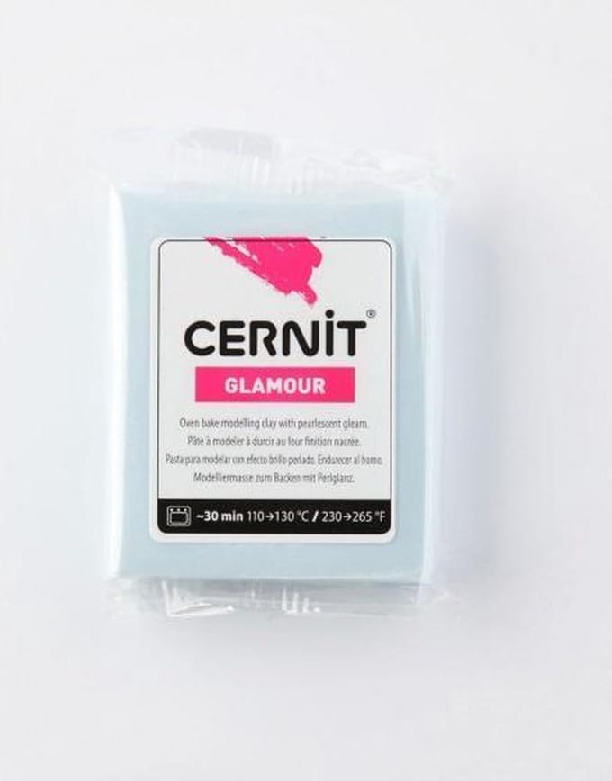 Boetseerklei blauw - Cernit Glamour 56g blue