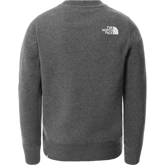 The North Face jeugdbox sweatshirt met ronde hals in grijs