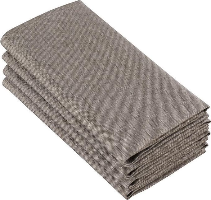 De Witte Lietaer Servetten, Sonora Ash (4 st.) - 50 x 50 cm - 100% Katoen