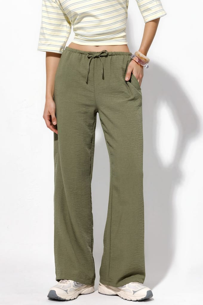 Dames Rechte Woven Broek