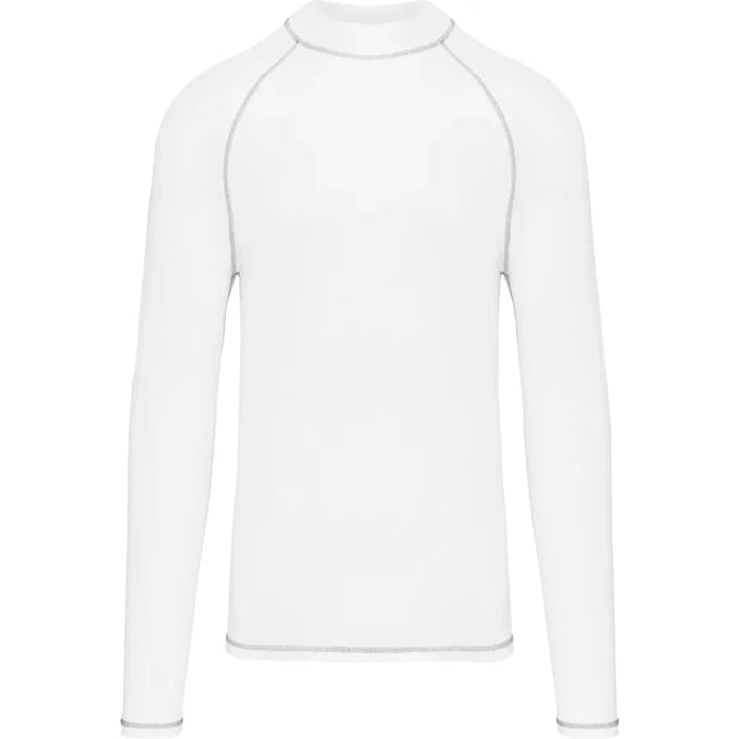 PROACT® Functioneel heren-t-shirt met lange mouwen en anti-UV-bescherming PA4017 - White - L