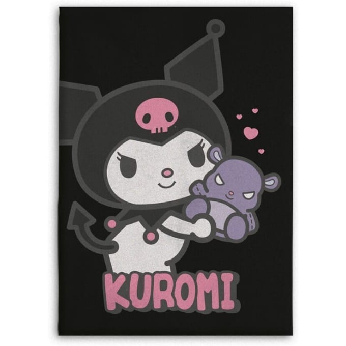 Kuromi Fleece deken Teddybear - 110 x 150 cm Polyester