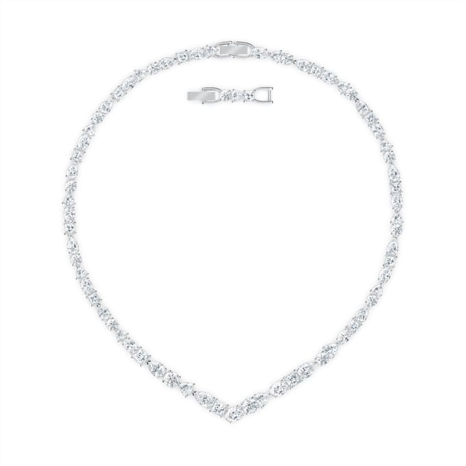 Swarovski collier Tennis Deluxe Mixed V Necklace 5556917