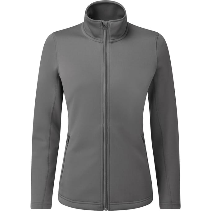 Premier Dames/Dames Geverfd Sweat Jasje (Donkergrijs)