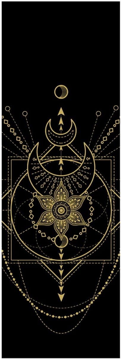 Love Generation - Love Yogamat │Sacred │Zwart & Goud