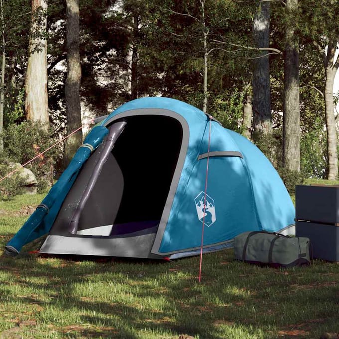 vidaXL - Tunneltent - 2-persoons - waterdicht - blauw