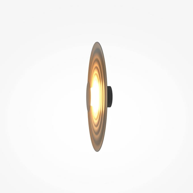 Maytoni LED wandlamp Nami, cappucino, Ø 40 cm, aluminium