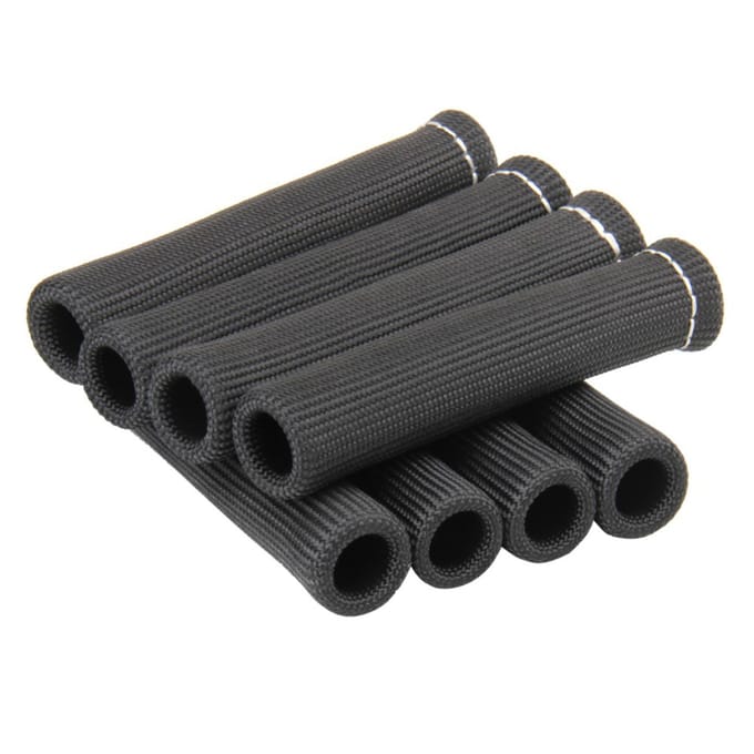8 PIÈCES 2500 degrés Cache Protecteur Thermique pour Capuchon de Fil de Bougie d'Allumage de Voiture gray