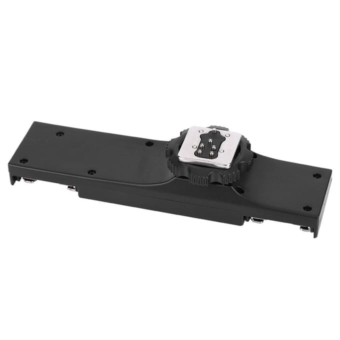 Kwaliteit Ultralicht Dubbele Flitsschoen Splitter voor SLR Camera Camcorder (voor SLR-camera) black