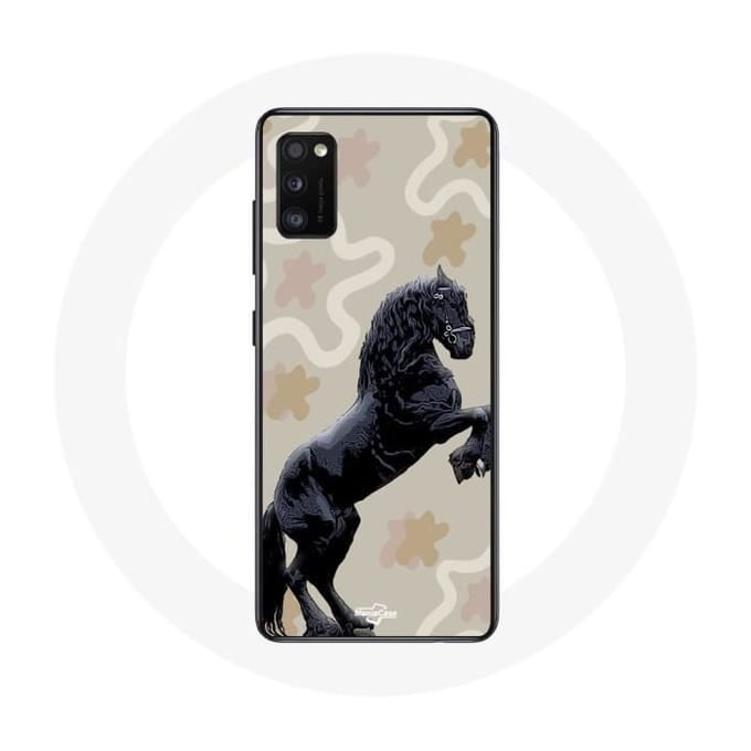 Coque pour Samsung Galaxy S20 plus Frison Noir Race de cheval