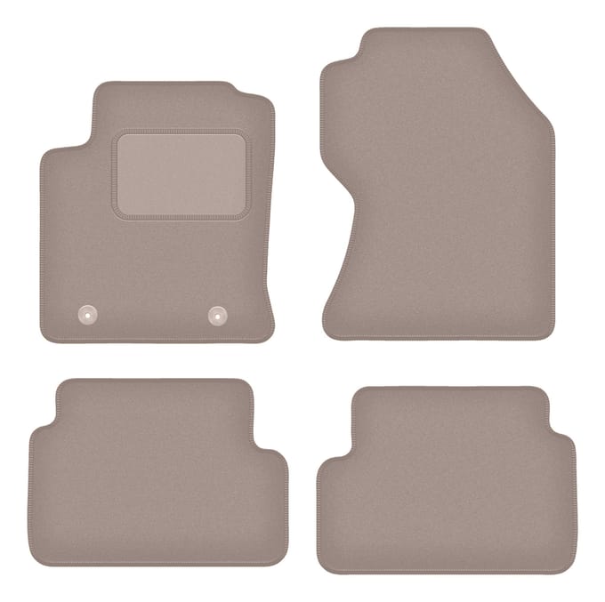 Beige veloursmatten voor: Ford Focus MK1 FL hatchback, sedan, stationwagen (2001-2004)