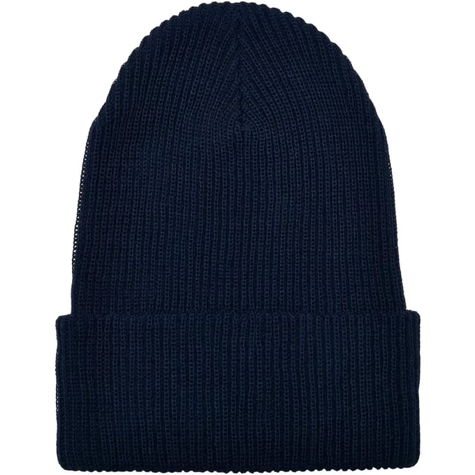 Urban Classics - Recycled Yarn Ribbed Knit Beanie Muts - Blauw