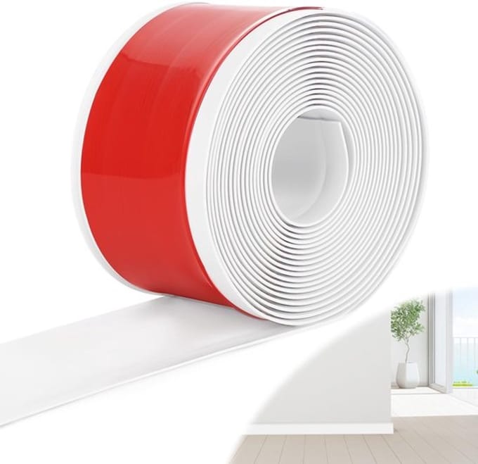 Allecto - Skirting Board - Pvc Sealing Strip - Waterproof - 10 cm x