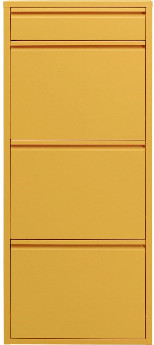 Schoenenkast Caruso geel 3+1 laden Kare Design