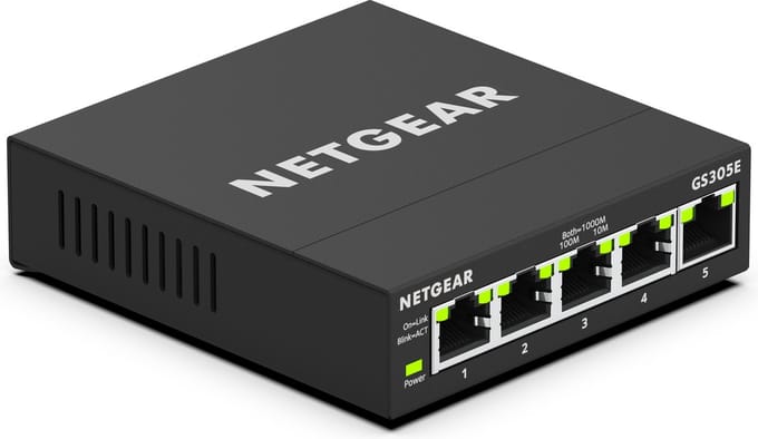 NETGEAR GS305E - Netwerk Switch - Plus Managed - 1 Gbps - 5 poorten