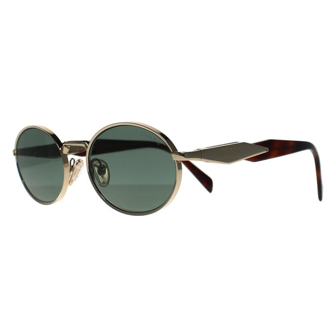 Prada PR65ZS ZVN70L lichtgouden donkergroene zonnebril