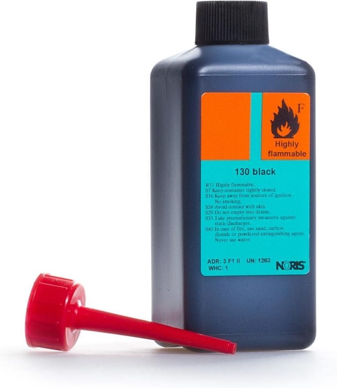 Metaal Stempelinkt | Zwart | Noris #130 | 250ml