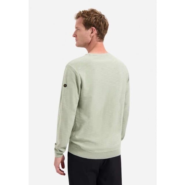 No Excess Pullover crewneck garment dyed + st smoke