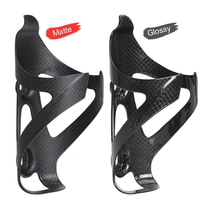 Superlichte 3K UD-fietsfleshouder van koolstofvezel voor fietsen Glossy black