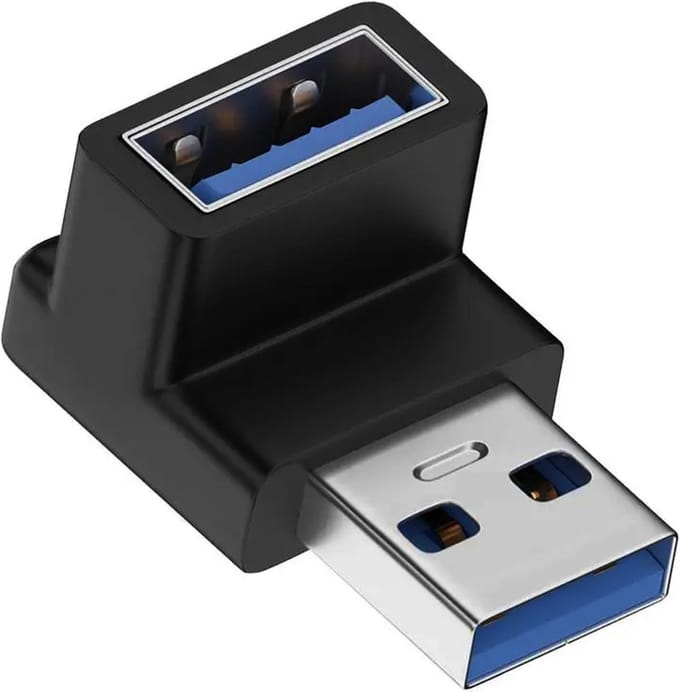 Femur USB-A Male naar USB-A Female adapter - U-vorm - USB Adapter - USB Stick