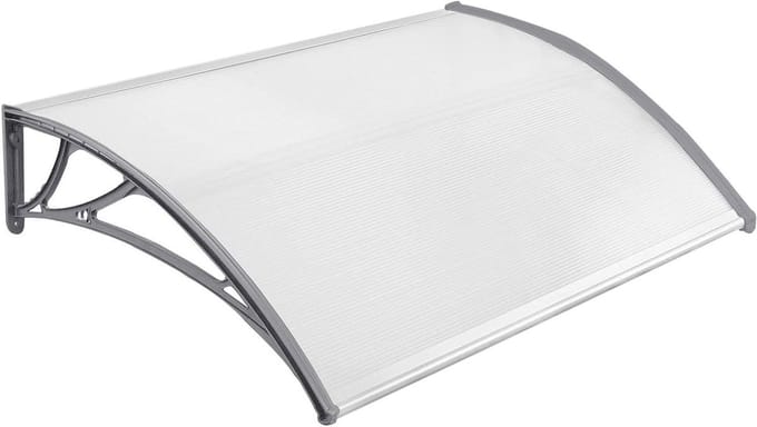 Deurluifel Polycarbonaat - Overkapping Huisdeur - Bescherming tegen Weer - 5 mm Dik Dubbelwandig - 150 x 100 cm