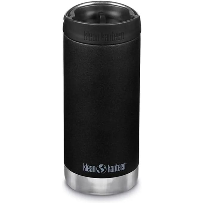 Klean Kanteen Isolatiefles TKWide 355lml met Koffiedop (Maat - 355 ml, Kleur - BLACK)