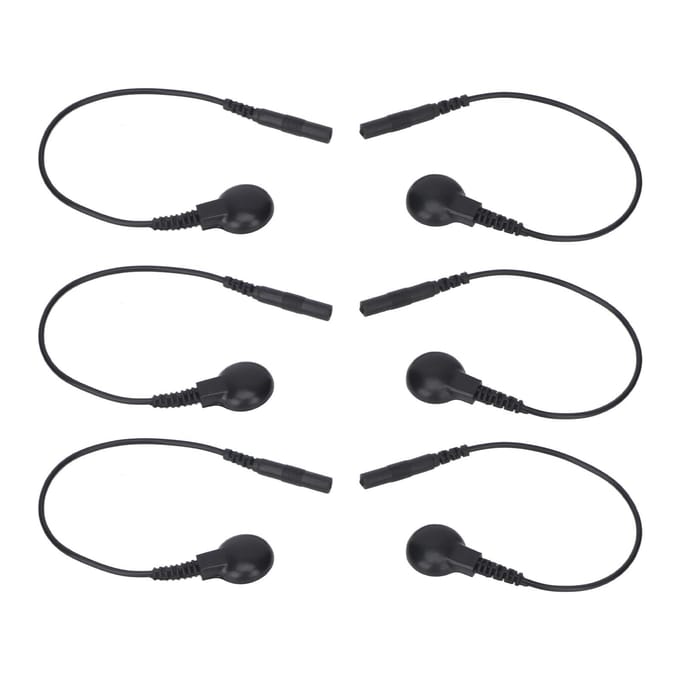 20 STUKS Elektrode Draad Knop Type Kort Koperfolie Draad Elektrode Aansluitdraad Adapter voor TENS