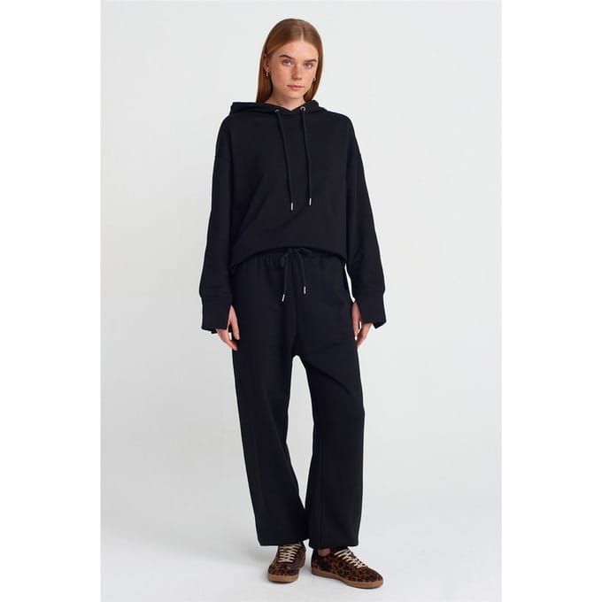Dames Joggingbroek met Wijde Pijpen van Fleece