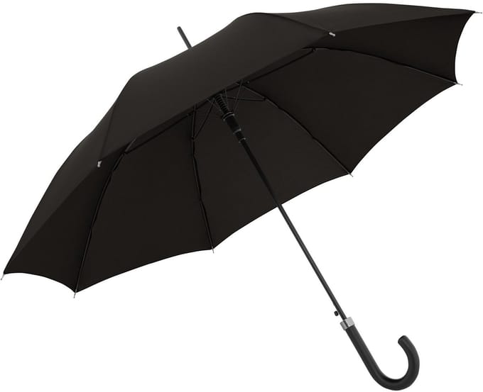 Doppler Bristol Stok paraplu 87 cm - 103cm Diameter - solid black