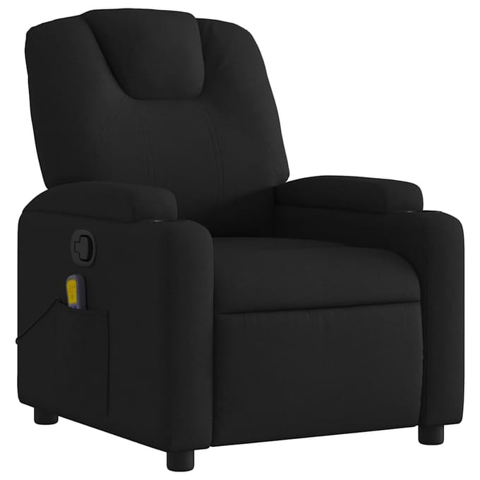 vidaXL - Massagestoel - verstelbaar - stof - zwart