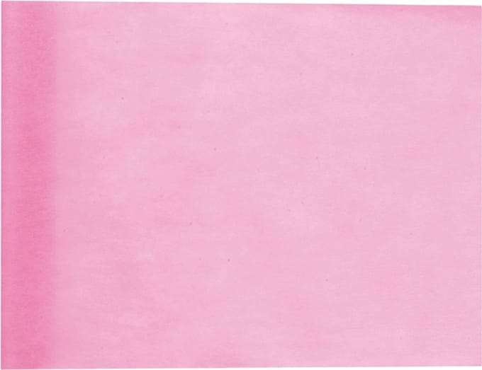 Santex Tafelloper op rol - 2x - lichtroze - 30 cm x 10 m - non woven polyester