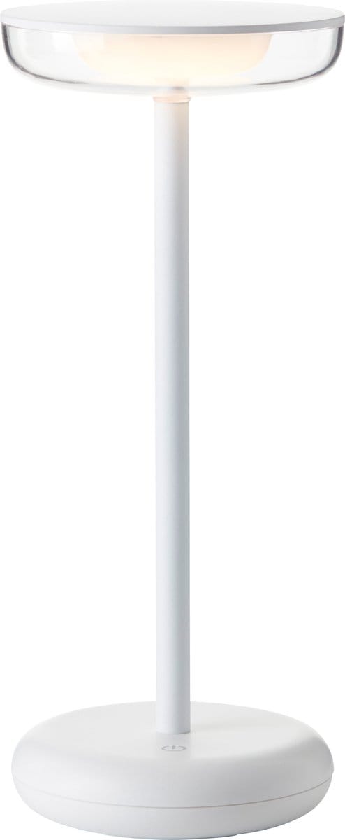 Brilliant Platon oplaadbare Tafellamp - Buiten - LED 2W 3000K - 3 Stepdim - IP44 - Wit