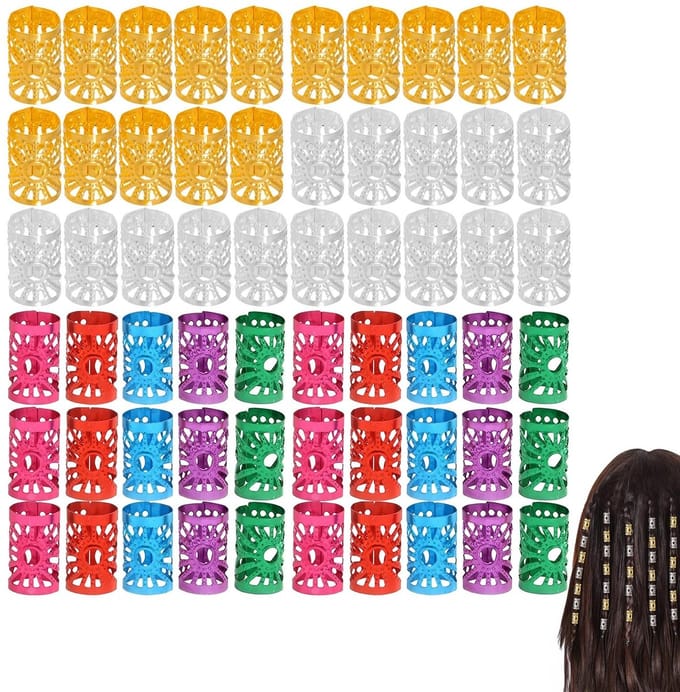 Dailygoods- Dreadlocks Accessoires 50 Stuks - Verstelbare Haarring