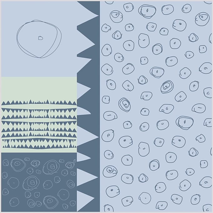 Stof, B: 145 cm, 140 gr, blauw, 1 str.m
