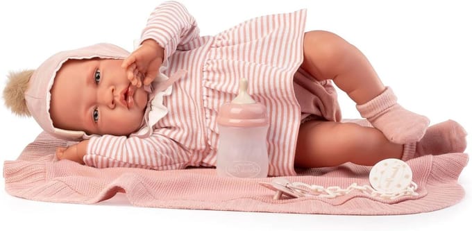 Babypop - Pasgeboren pop - Rollenspel - Zacht lichaam - 42 cm - Meerkleurig