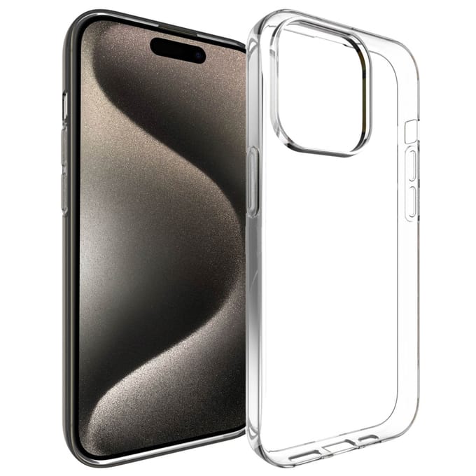 Accezz Hoesje - Geschikt voor Apple iPhone 15 Pro - Clear Backcover - Transparant