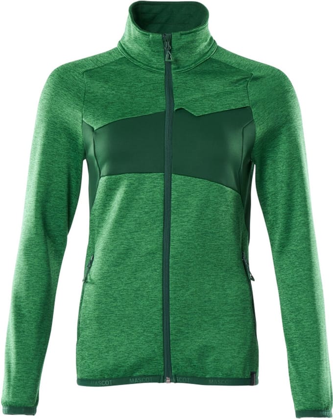 Mascot Accelerate Fleecetrui met rits 18153-316 - helder groen/groen - M