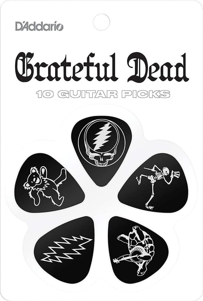 D'Addario Grateful Dead Plectrum 10-pack Medium 0.70 mm