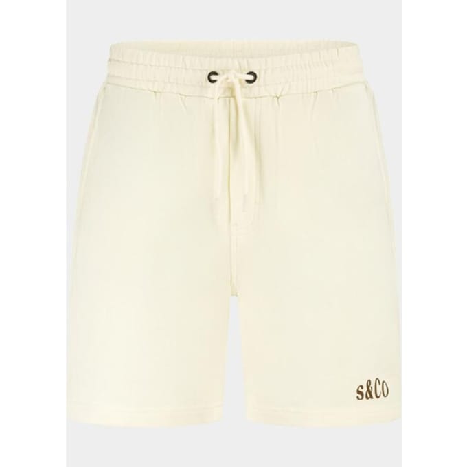 Supply & Co Sweat Short Fisher Off White - Maat S - Heren - Korte broek