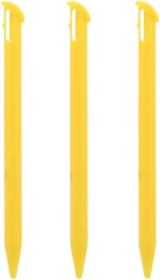 3x Stylus pen geschikt voor Nintendo New 3DS XL Geel