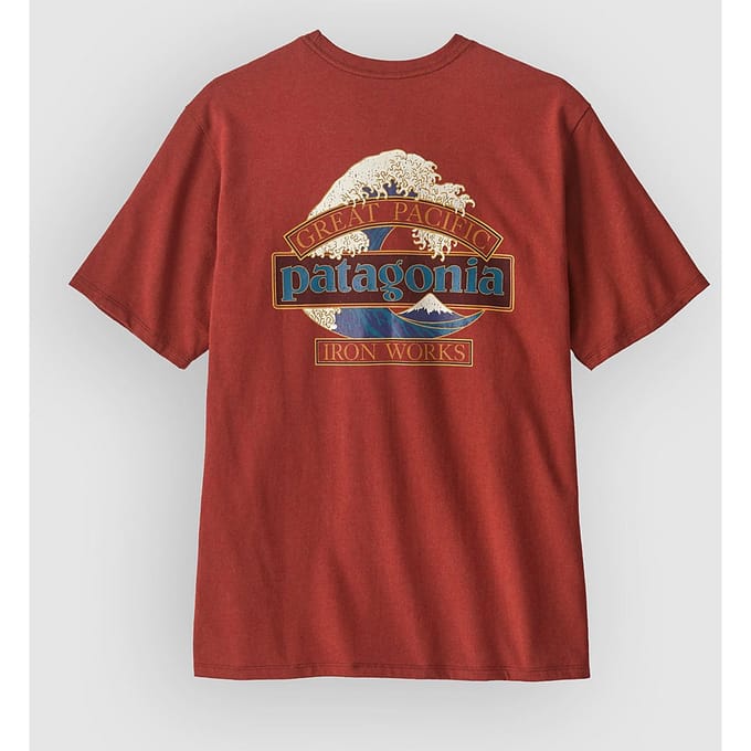 Patagonia Great Waves Responsibili- T-Shirt rood