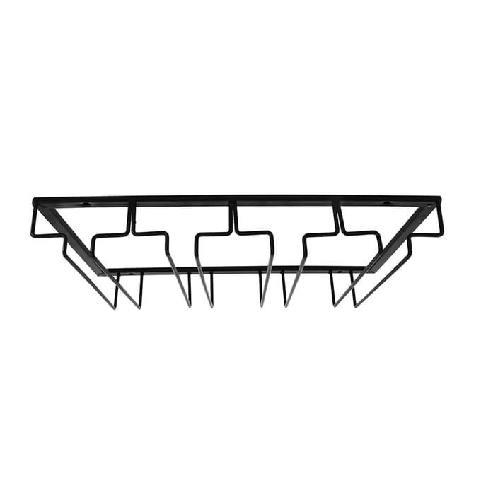 Zwart Wijnglas Opbergrek Organizer Hanger Houder Keuken Bar Restaurant black