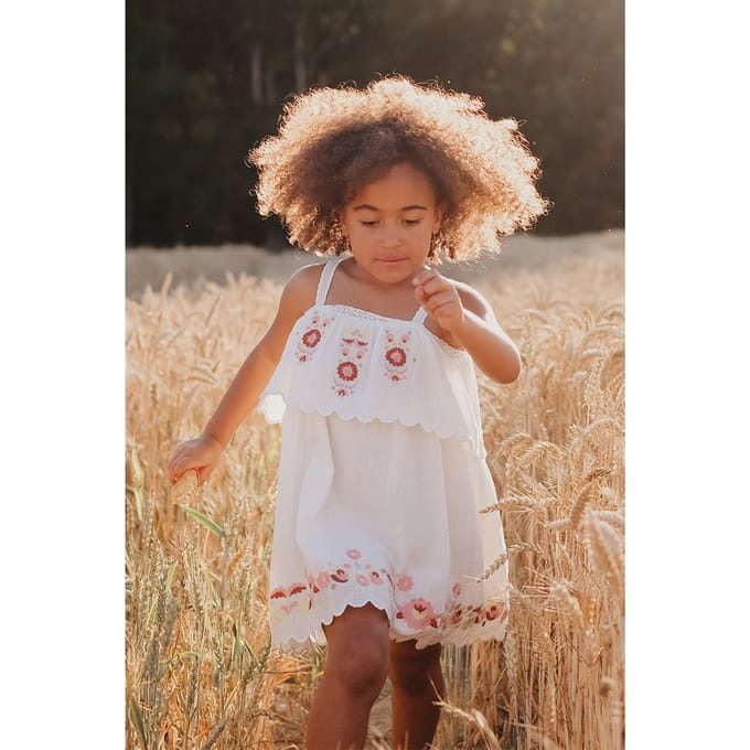 Louise Misha Dress Solane Off-white Größe: 3M | Kleider Outlet | kids | Weiß
